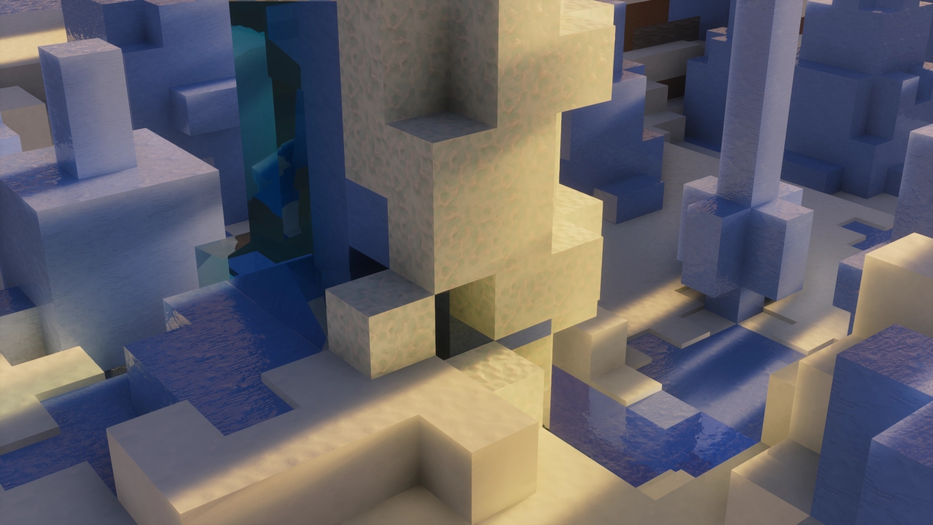 screenshot with stylista resource pack showcasing powder snow texture