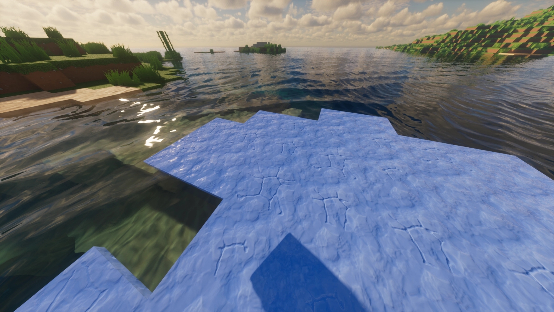 screenshot with stylista resource pack showcasing frosted ice texture