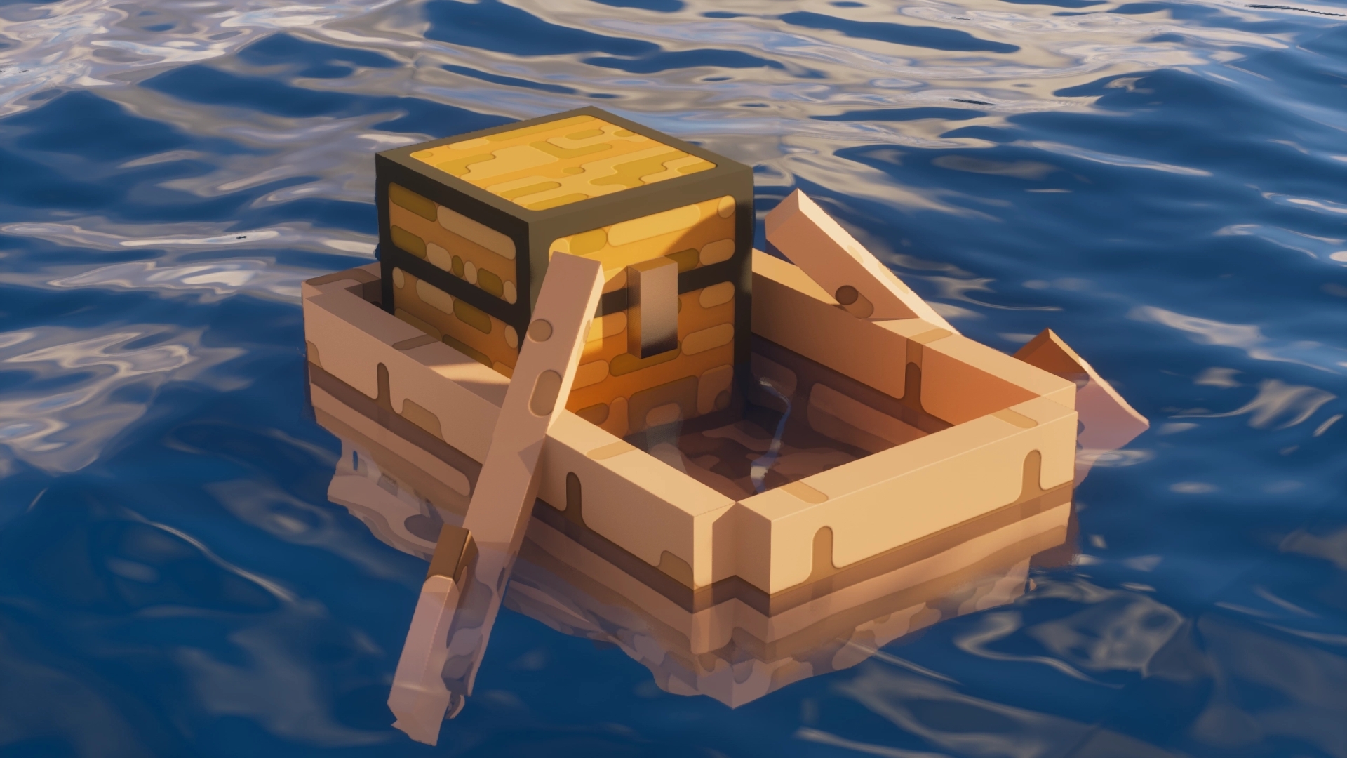 jungle boat with chest screenshot roundista