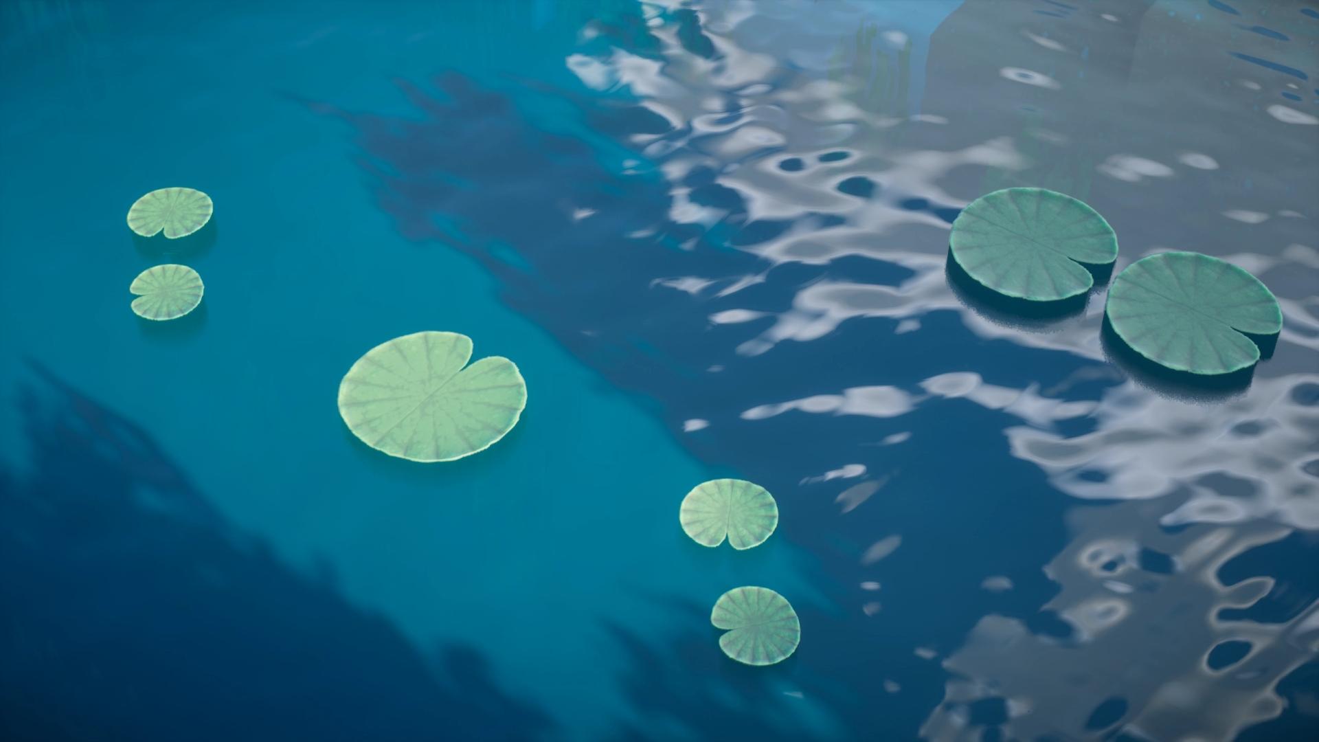 Screenshot of Lily Pads floating on Water