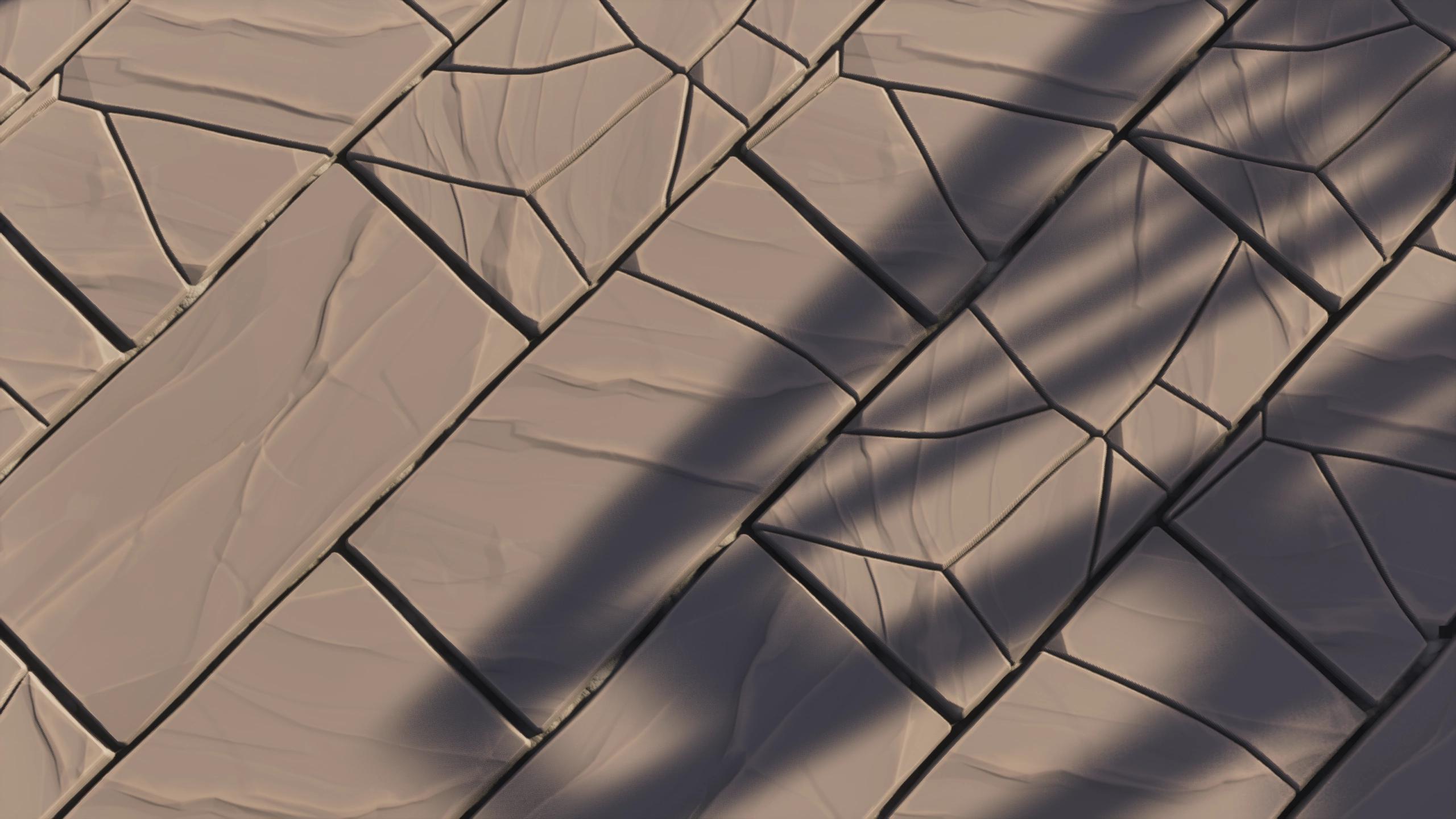 Stylista screenshot showcasing stone bricks and cracked stone bricks