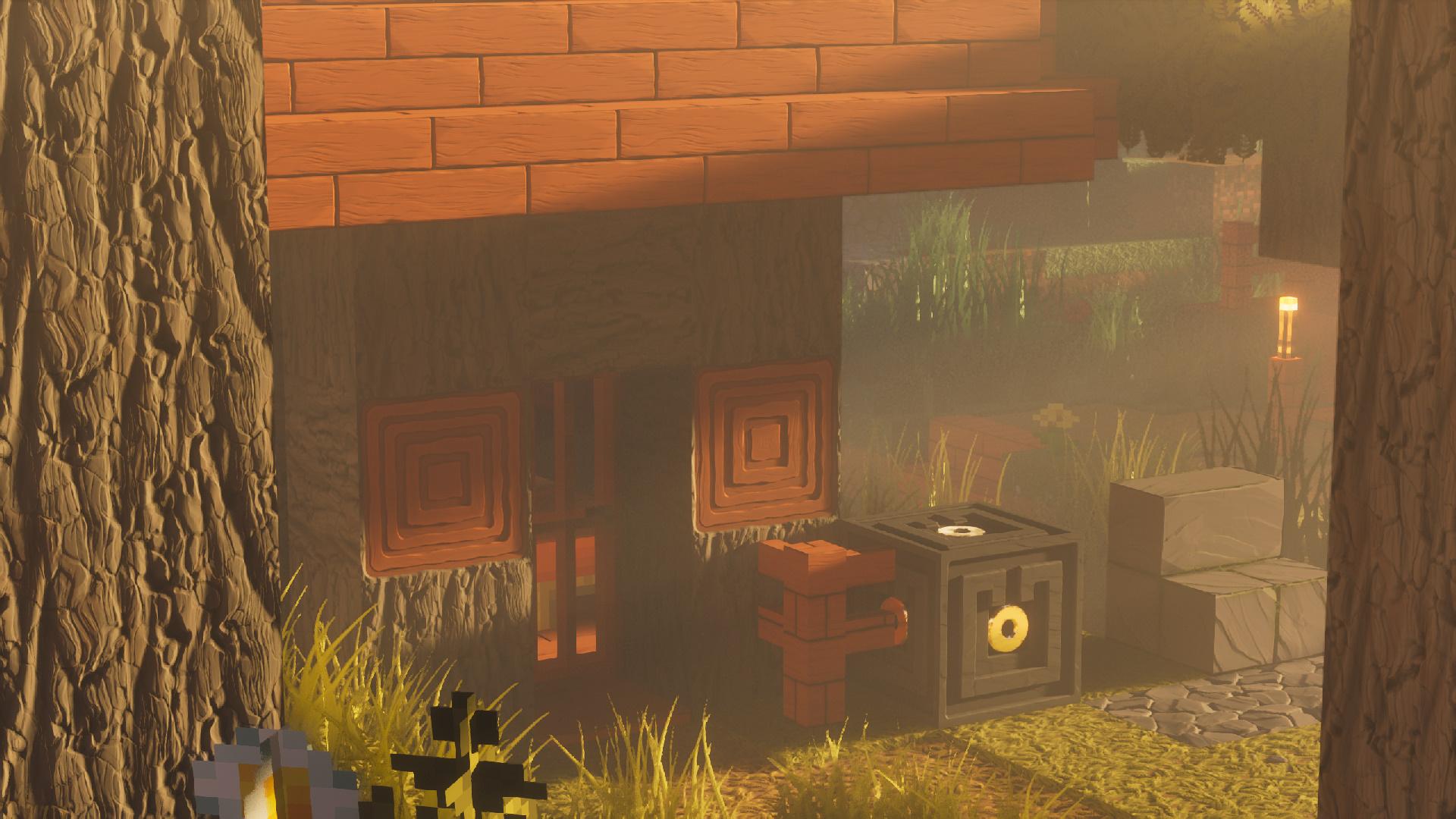 Picture of minecraft textures using Stylista resourcepack and KappaPT shader.