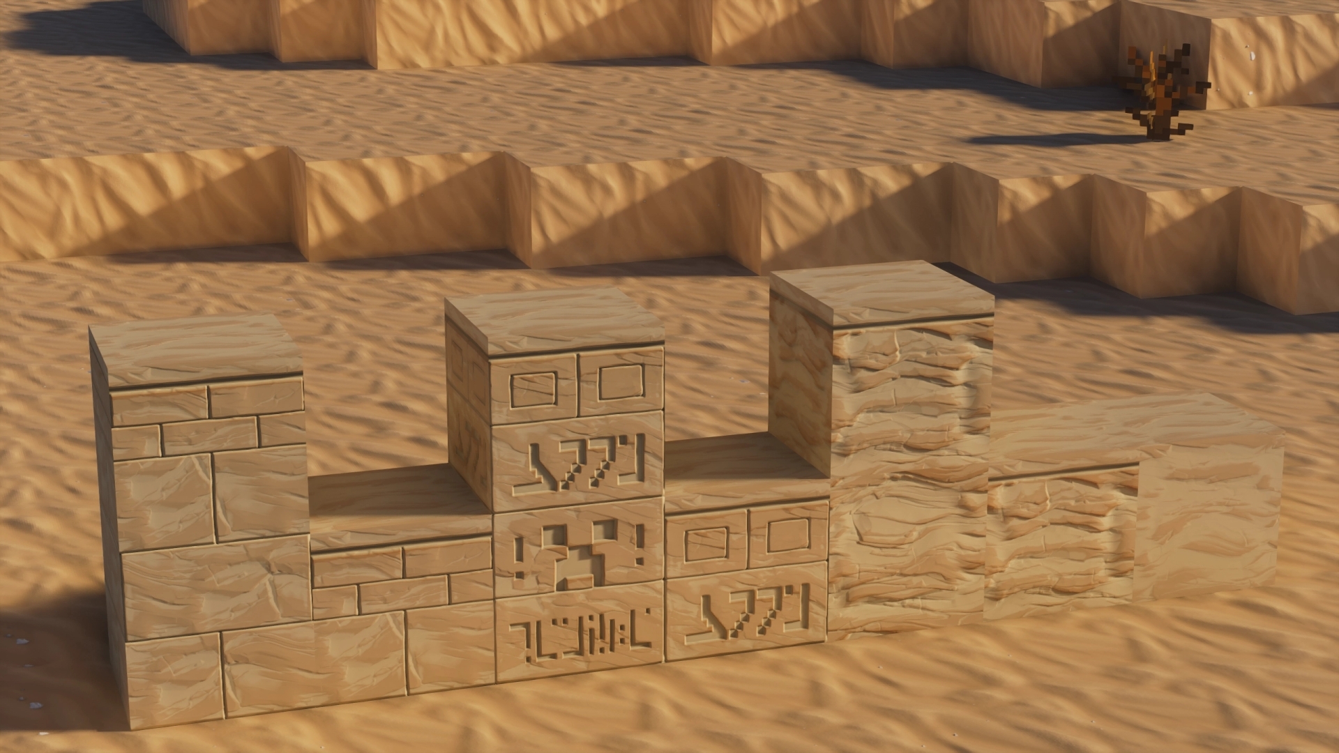 Sandstone biome screenshot with Stylista